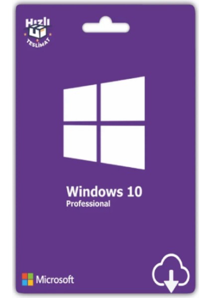 Windows 10 Professional Dijital Lisans Anahtarı Garantili - Faturalı