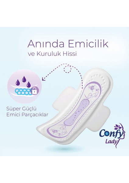 Lady Hijyenik Ped Classic Uzun Gün 16 Lı Paket