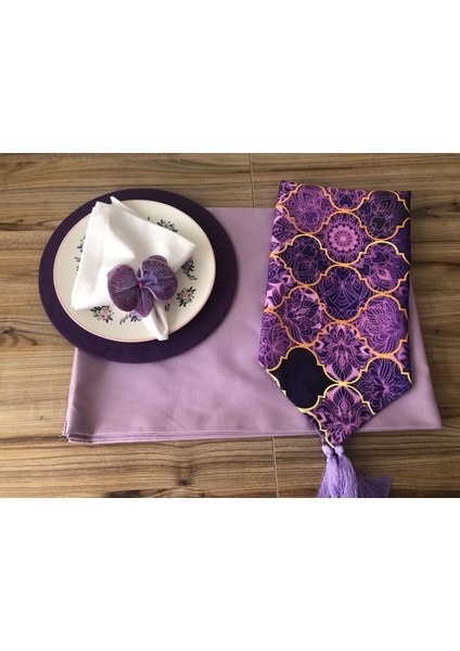 Sofra Sunum Seti Mor Moroccan Desen