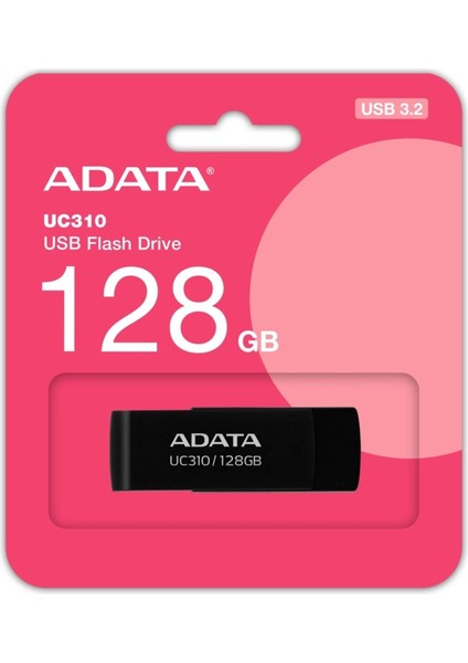 UC310-128GB 128GB Usb3.2 Gen1 Black Flash Bellek