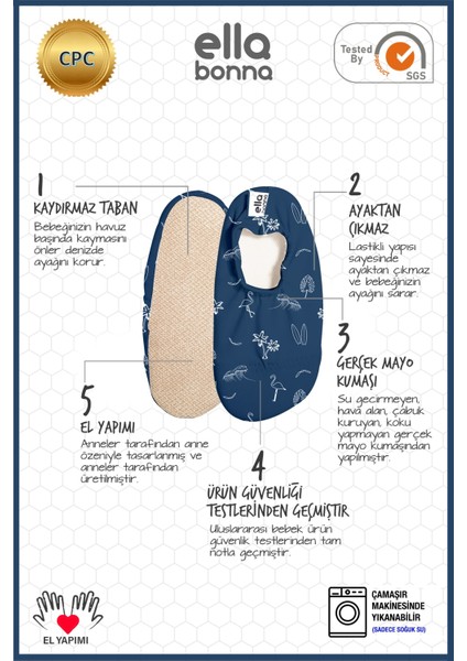 Kaydırmaz Taban, Unisex Bebek, Çocuk Deniz Ayakkabısı, Havuz Patiği, Mavi fırsatları
