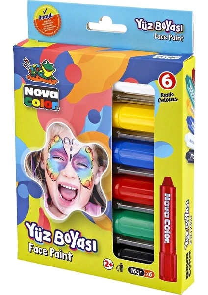 Nova Color Yüz Boyası 6'lı