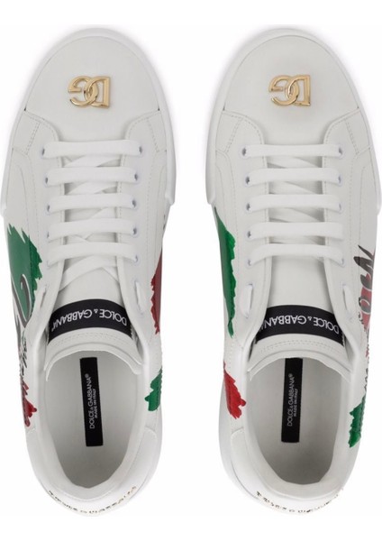 Dolce & Gabbana Made In Italy Print Sneakers