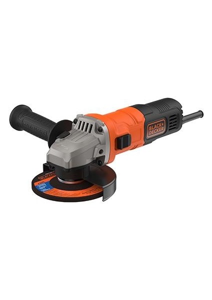 Black & Decker BEG010-QS BEG010 Açılı Taşlama Makinesi (710 W, 115 mm Disk Çapı, Sıfır Gerilim Şalteri, Yumuşak Başlatma, Kaymaz Gövde Sapı, Taşlama, Ayırma, Pas Giderme)