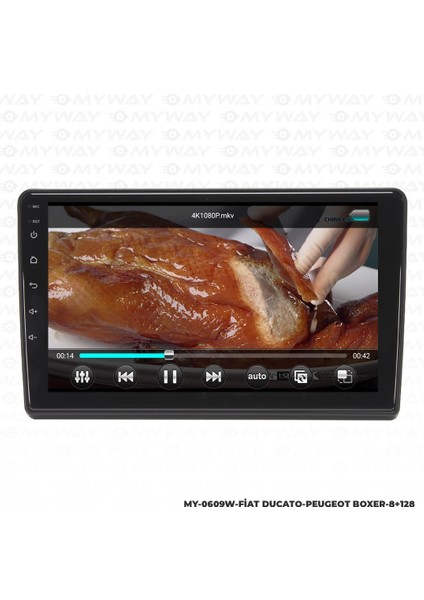 Fiat Ducato Android 12 Multimedya Carplay 4gb RAM+64GB HDD Navigasyon Ekran