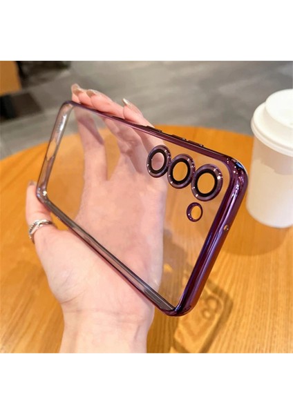 Galaxy S23 Plus Kılıf 3D Kamera ve Lens Mercek Korumalı Ultra Lüks Razer Plating Case