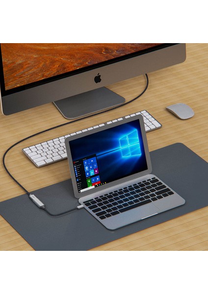 Zore QG05 8k 60 Hz Görüntü Kalitesi Type-C To HDMI Dönüştürücü 15CM