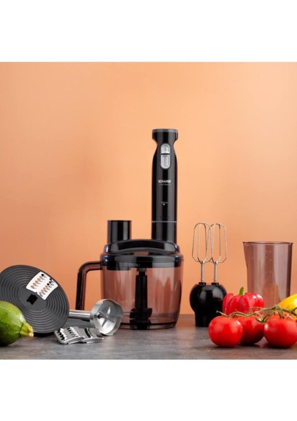 Chef Blend Siyah Mega Blender Seti