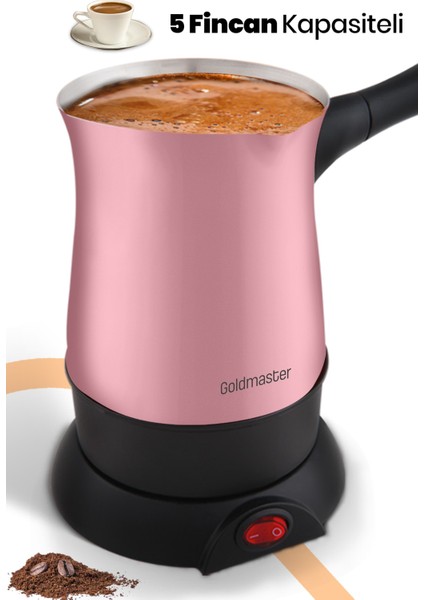GM-7315P Hünkar Pembe Türk Kahvesi Makinesi Elektrikli Cezve modelleri