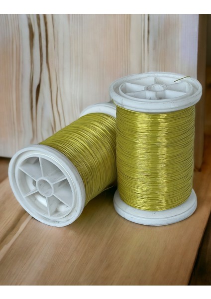 0.30MM(100GR-150METRE) Civciv Sarı Renkli Gümüşlü Filografi Teli