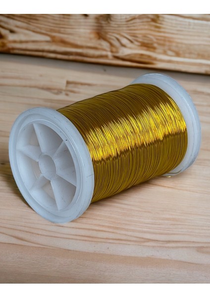0.30MM(100GR-150METRE) Koyu Altın Sarı Renkli Gümüşlü Filografi Teli modelleri