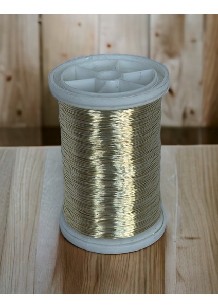 0.30 mm (100GR-150M) Sarımsı Beyaz Renkli Gümüşlü Filografi Teli fiyatları