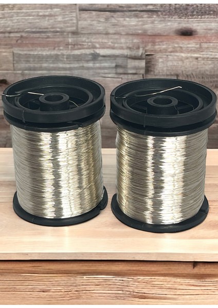 0.30MM Gümüşlü Tel (2 Adet) Gümüş Rengi 100MT