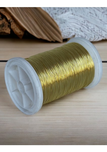 0.30MM(100GR-150METRE) Işıltı Sarı Renkli Gümüşlü Filografi Teli modelleri
