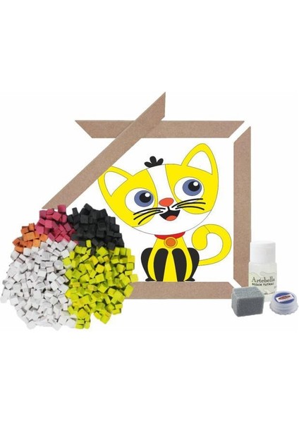 19 I Çocuk Ahşap Çerçeveli Seramik Mozaik Set 20X20 cm fırsatları