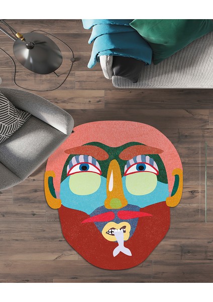 Özel Tasarım, Kaymaz Taban, Uzun Ömürlü, Ince Yıkanabilir, Dekoratif Modern Oda Halısı, Kilim