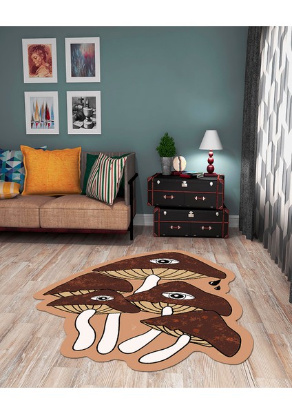 Özel Tasarım, Kaymaz Taban, Uzun Ömürlü, Ince Yıkanabilir, Dekoratif Modern Oda Halısı, Kilim