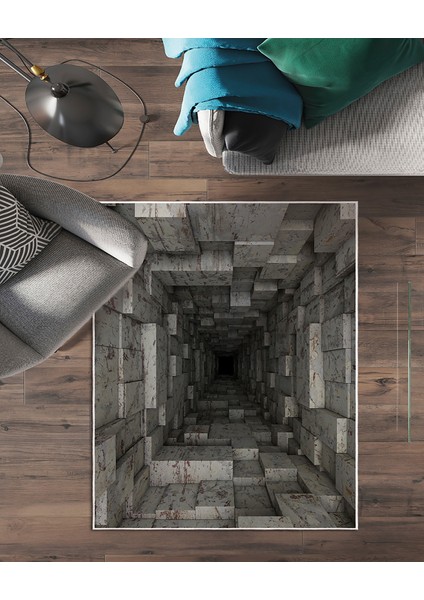 Özel Tasarım, Kaymaz Taban, Uzun Ömürlü, Ince Yıkanabilir, Dekoratif Modern Oda Halısı, Kilim