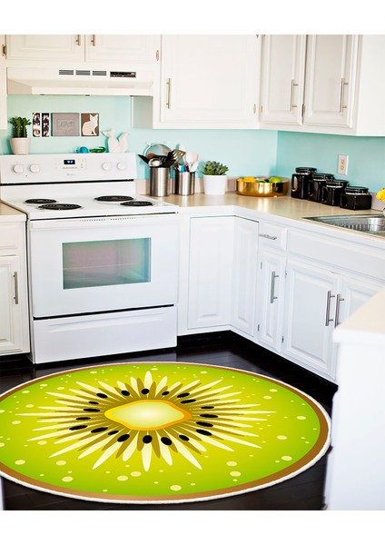 Özel Tasarım, Kaymaz Taban, Uzun Ömürlü, Ince Yıkanabilir, Dekoratif Modern Mutfak Halısı