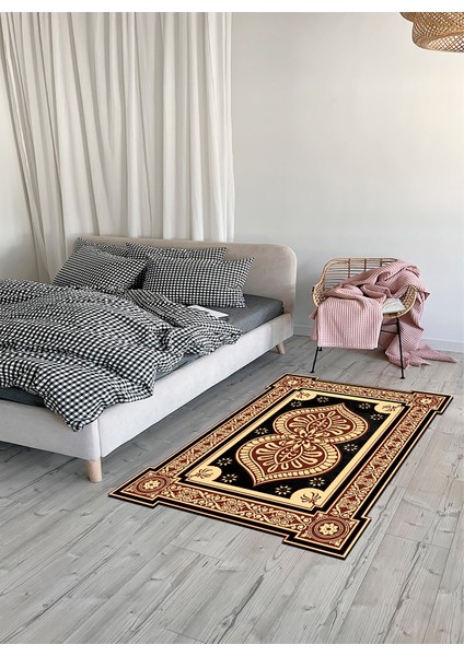 Makine Dokuması Pamuklu Dokuma ve Kaymaz Taban, Leke Tutmaz, Yıkanabilir, Modern Oda Halısı