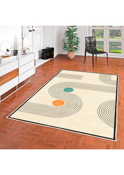 Özel Tasarım, Kaymaz Taban, Uzun Ömürlü, Ince Yıkanabilir, Dekoratif Modern Oda Halısı, Kilim