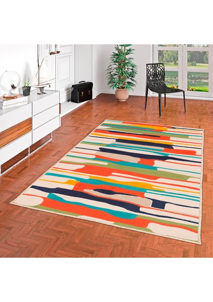 Özel Tasarım, Kaymaz Taban, Uzun Ömürlü, Ince Yıkanabilir, Dekoratif Modern Oda Halısı, Kilim