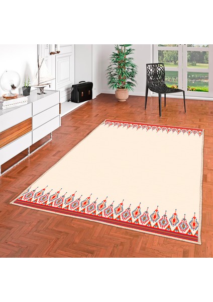 Özel Tasarım, Kaymaz Taban, Uzun Ömürlü, Ince Yıkanabilir, Dekoratif Modern Oda Halısı, Kilim