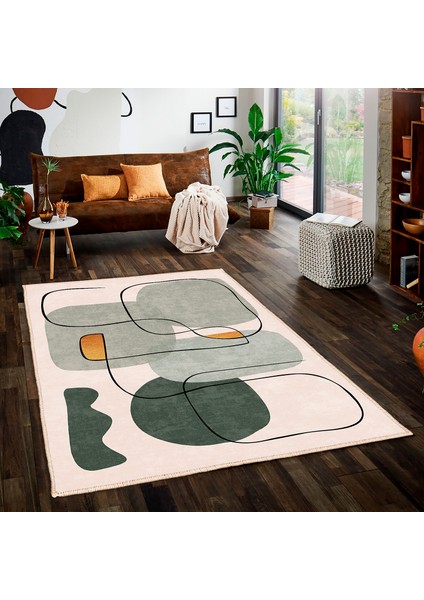 Özel Tasarım, Kaymaz Taban, Uzun Ömürlü, Ince Yıkanabilir, Dekoratif Modern Oda Halısı, Kilim