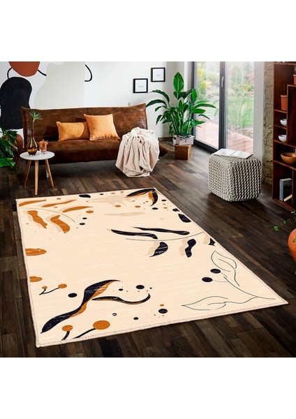 Özel Tasarım, Kaymaz Taban, Uzun Ömürlü, Ince Yıkanabilir, Dekoratif Modern Oda Halısı, Kilim