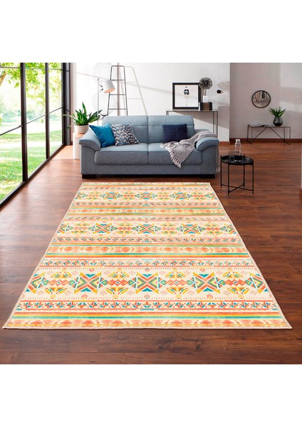 Özel Tasarım, Kaymaz Taban, Uzun Ömürlü, Ince Yıkanabilir, Dekoratif Modern Oda Halısı, Kilim
