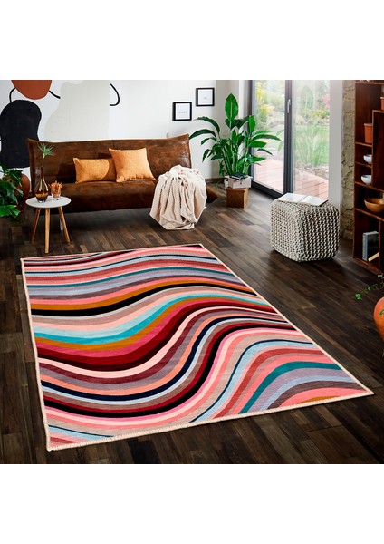 Özel Tasarım, Kaymaz Taban, Uzun Ömürlü, Ince Yıkanabilir, Dekoratif Modern Oda Halısı, Kilim