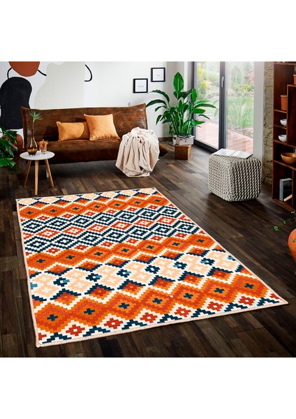 Özel Tasarım, Kaymaz Taban, Uzun Ömürlü, Ince Yıkanabilir, Dekoratif Modern Oda Halısı, Kilim