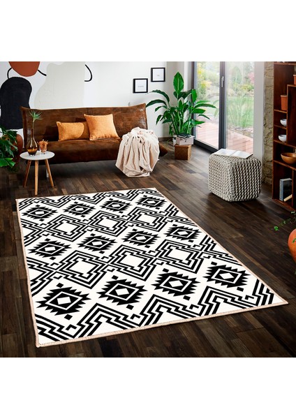 Özel Tasarım, Kaymaz Taban, Uzun Ömürlü, Ince Yıkanabilir, Dekoratif Modern Oda Halısı, Kilim