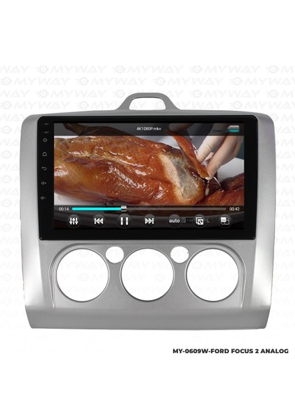 Ford Focus 2 Android 12 Multimedya Carplay 4gb RAM+64GB HDD Navigasyon Ekran
