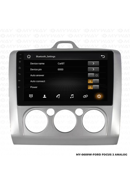 Ford Focus 2 Android 12 Multimedya Carplay 4gb RAM+64GB HDD Navigasyon Ekran modelleri