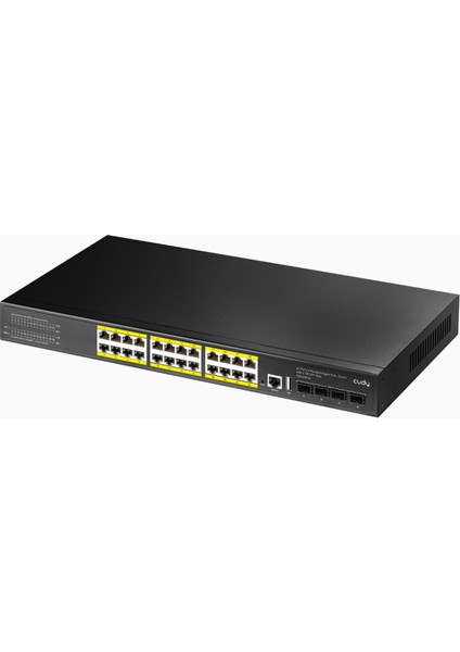 GS5024PS4 4SFP,USB+RJ45,2CONSOL,24PORT Gigabit,l3 400WPOE+YÖNETILEBILIR Metal Rack Mount Switch