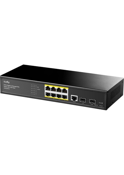 GS2008PS2 2port Gigabit Sfp,1consol,2gigabit Combo,8 Port Poe L2 Yönetilebilir Gigabit Switch