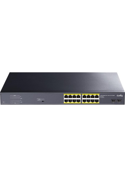 GS1020PS2 16 Port Gigabit 200W 250M Poe+, Gigabit Sfp, Cctv, Vlan Metal Switch