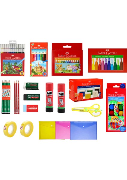 Ekonomik Ilokul-Ortaokul Eğitim Kırtasiye Seti 15 Parça