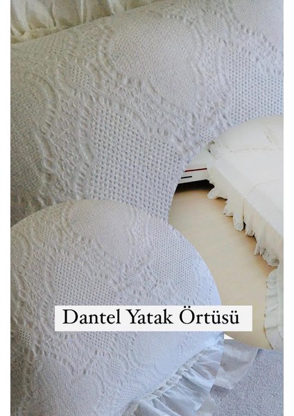 Pamuk Dantel Yatak Örtüsü