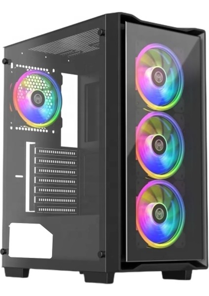 Cs-1 Bilgisayar Kasası 4 x 120MM Rgb Fan + Controller + Uzaktan Kumanda