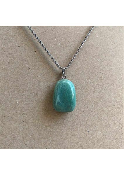 Aventurin Doğal Taş Şekilsiz Kolye Ucu