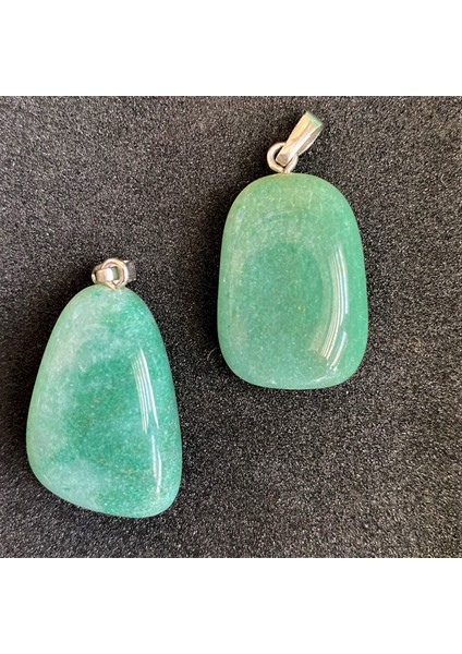 Aventurin Doğal Taş Şekilsiz Kolye Ucu modelleri