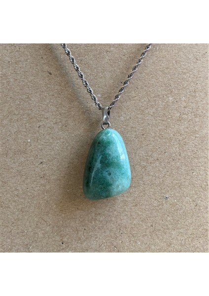 Aventurin Doğal Taş Şekilsiz Kolye Ucu fırsatları