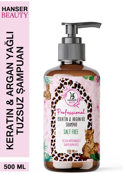 Beauty Keratin & Argan Yağlı Tuzsuz Şampuan 500 ml