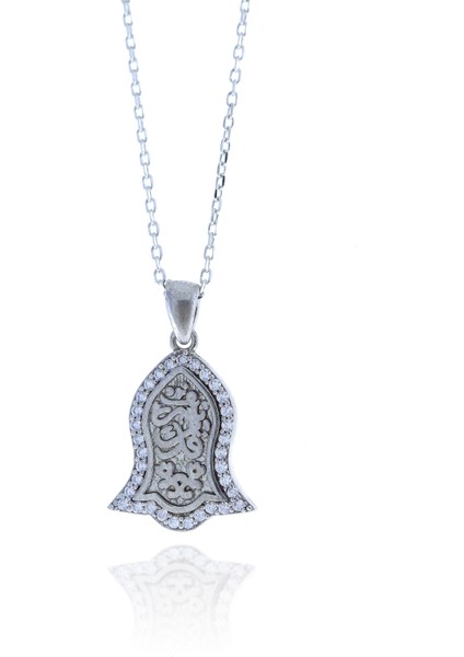 Nal-I Şerif Model Zirkon Taşlı Gümüş Kolye fiyatları