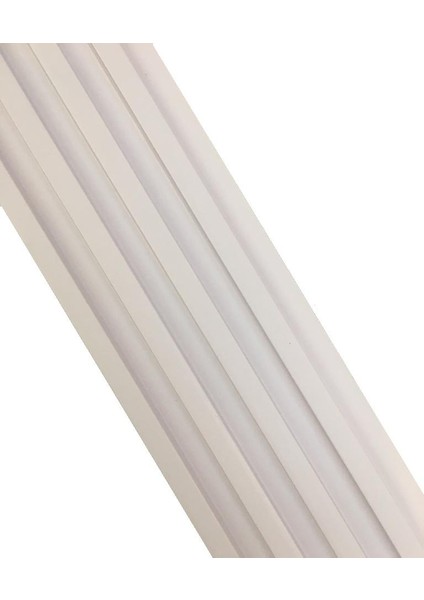 16 x 45 cm Atc Beyaz Dekoratif Ahşap Görünümlü Pvc Kaplama Lambiri