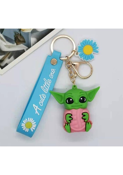 Baby Yoda Silikon Anahtarlık Çanta Süsü