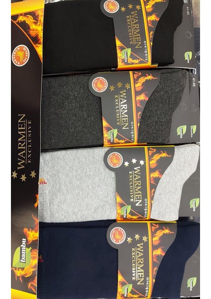 Erkek Bambu Termal Dikişsiz Çorap 12 Adet fiyatları