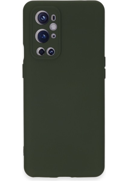 One Plus 9 Pro Kılıf Nano Içi Kadife Silikon - Koyu Yeşil 300099
